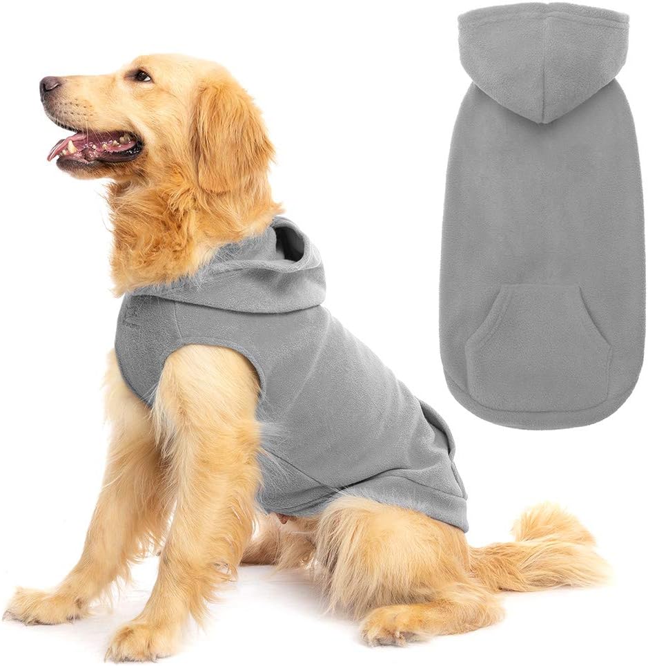 Expawlorer dog hoodie fleece sweater vest front view warm pet apparel