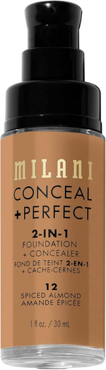 Authentic Milani cosmetics packaging for Spiced Almond foundation