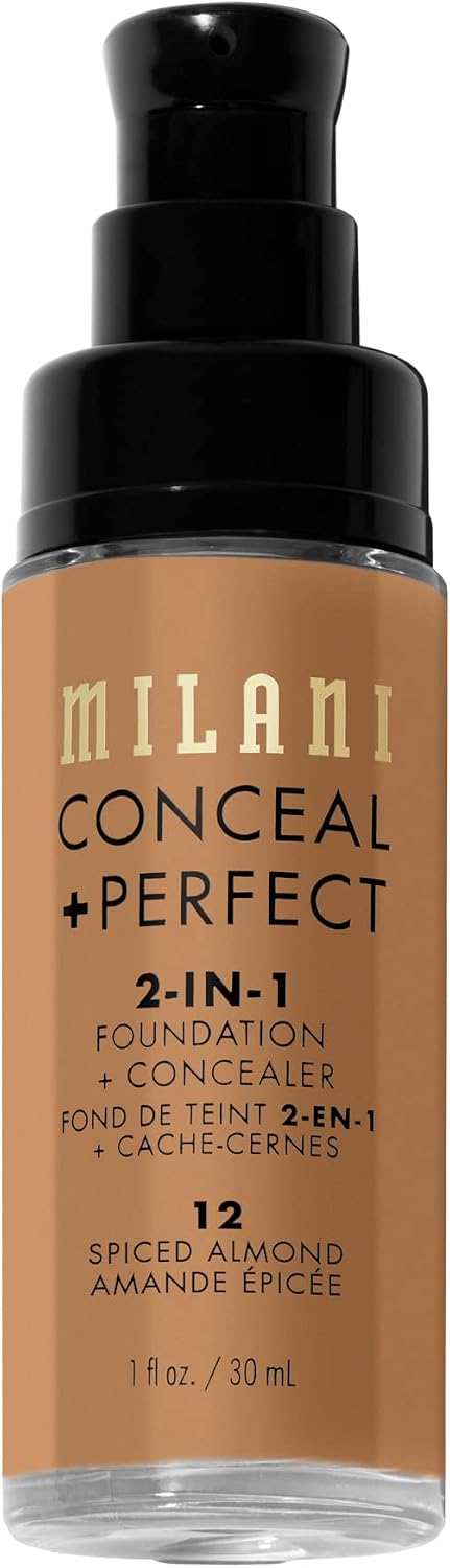 Authentic Milani cosmetics packaging for Spiced Almond foundation