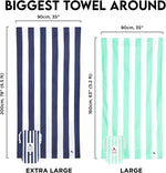 Dock And Bay cabana charcoal towel spread out