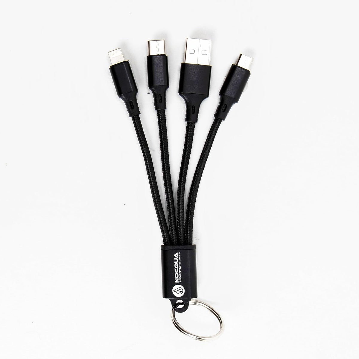 Nocqua 4-in-1 multi charging cable front view