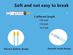 Matte finish non slip dog semen collection bags included in the Dielly kit.