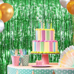 Premium twenty-three micrometer PET material green party background backdrop pack