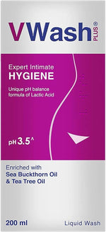 VWash Plus Expert Intimate Hygiene Wash front view bottle