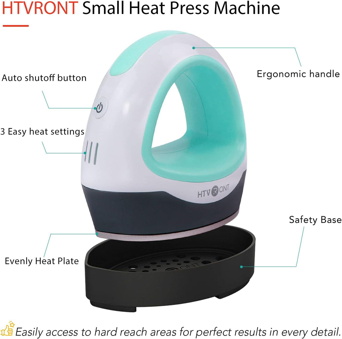HTVRont mini heat press in storage bag packaging