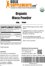 Certified organic Peruvian maca root supplement for natural stamina and energy boost