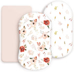 GRSSDER bassinet fitted sheets front view