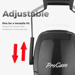 ProCase hearing protection side profile showing adjustable headband