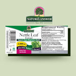Nature's Answer Nettle Leaf liquid extract dropper bottle side profile