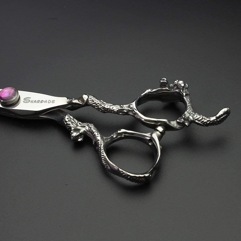 7" 7.5" 8"9" Professional Hairdressing Scissors Barber Salon Hair Cutting Dragon Shears (Large). (7 inch-A) - Image 6