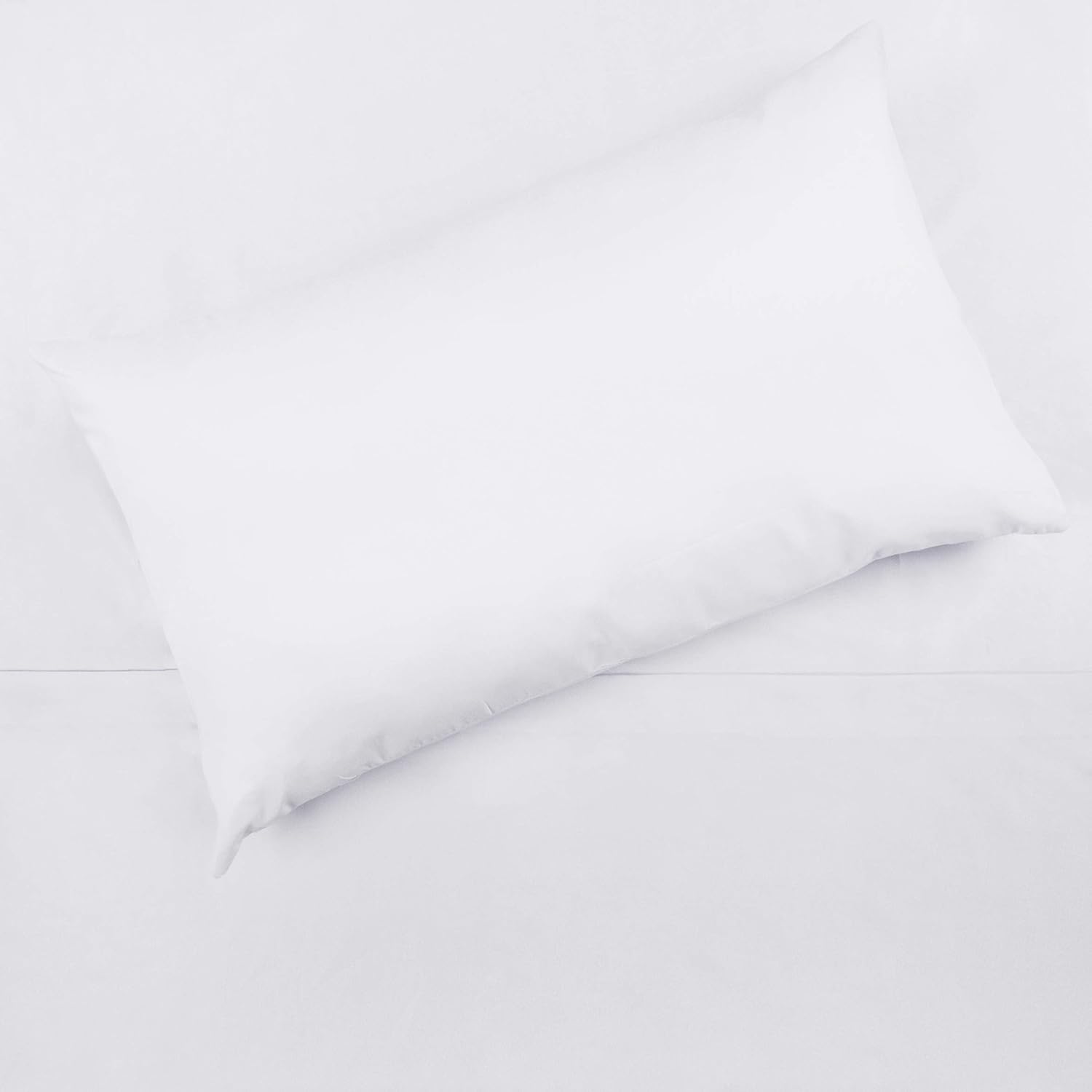 Tadpoles 3 piece solid toddler sheet set white front view premium microfiber kids bedding