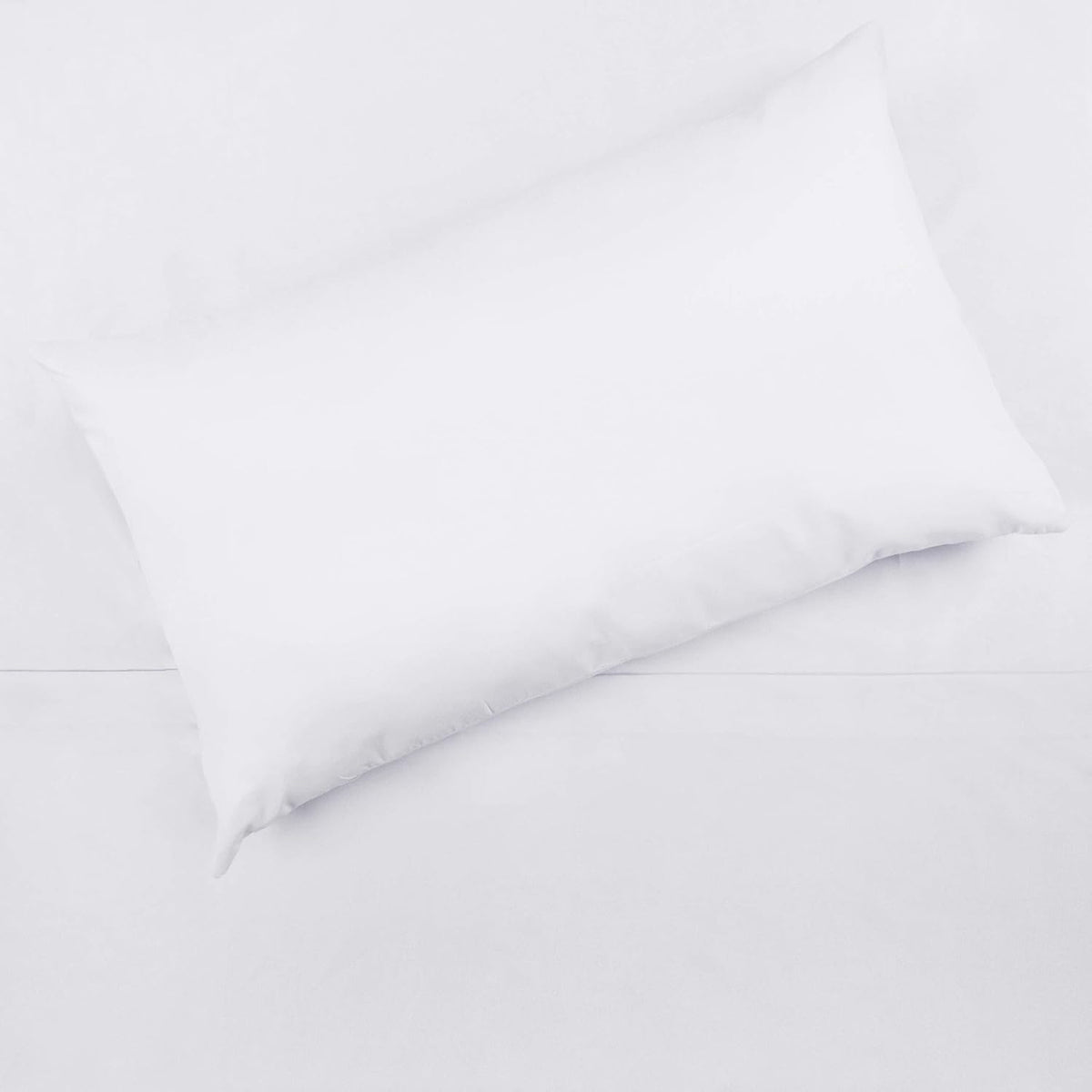 Tadpoles 3 piece solid toddler sheet set white front view premium microfiber kids bedding