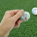 Graphics And More metal golf ball marker angled profile