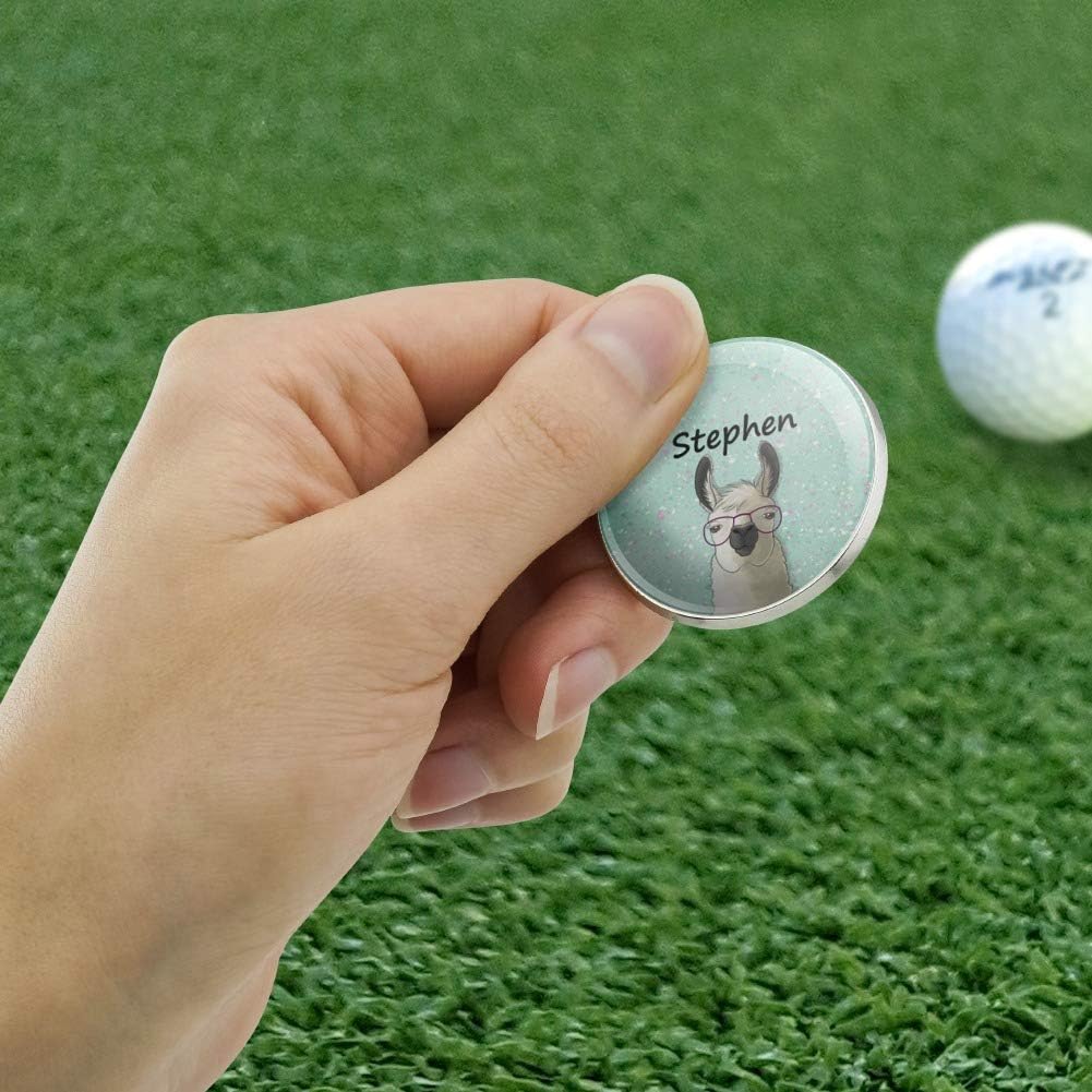 Graphics And More metal golf ball marker angled profile