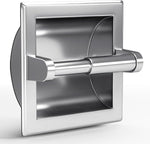 POKIM Brushed Nickel Toilet Paper Holder, Stainless Steel Double Post Pivoting Wall Mount Holder, Fits Mega Large/Jumbo Rolls, Commercial Bathroom Tissue Dispenser for Home & Commercial Use - Image 9