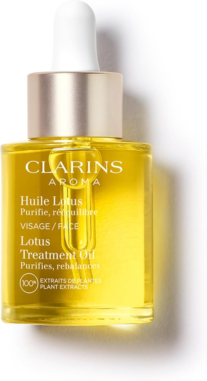 Clarins Lotus Face Oil front view bottle