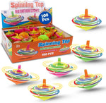 Liberty Imports 100 piece LED spinning tops bundle front view