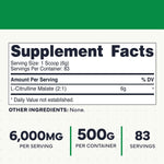 Type Zero amino acid supplement tub back label details