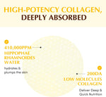 Demonstration of Eqqualberry collagen pads applied on skin