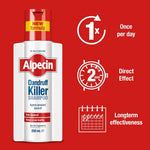 Alpecin Dandruff Killer Shampoo daily hair routine application