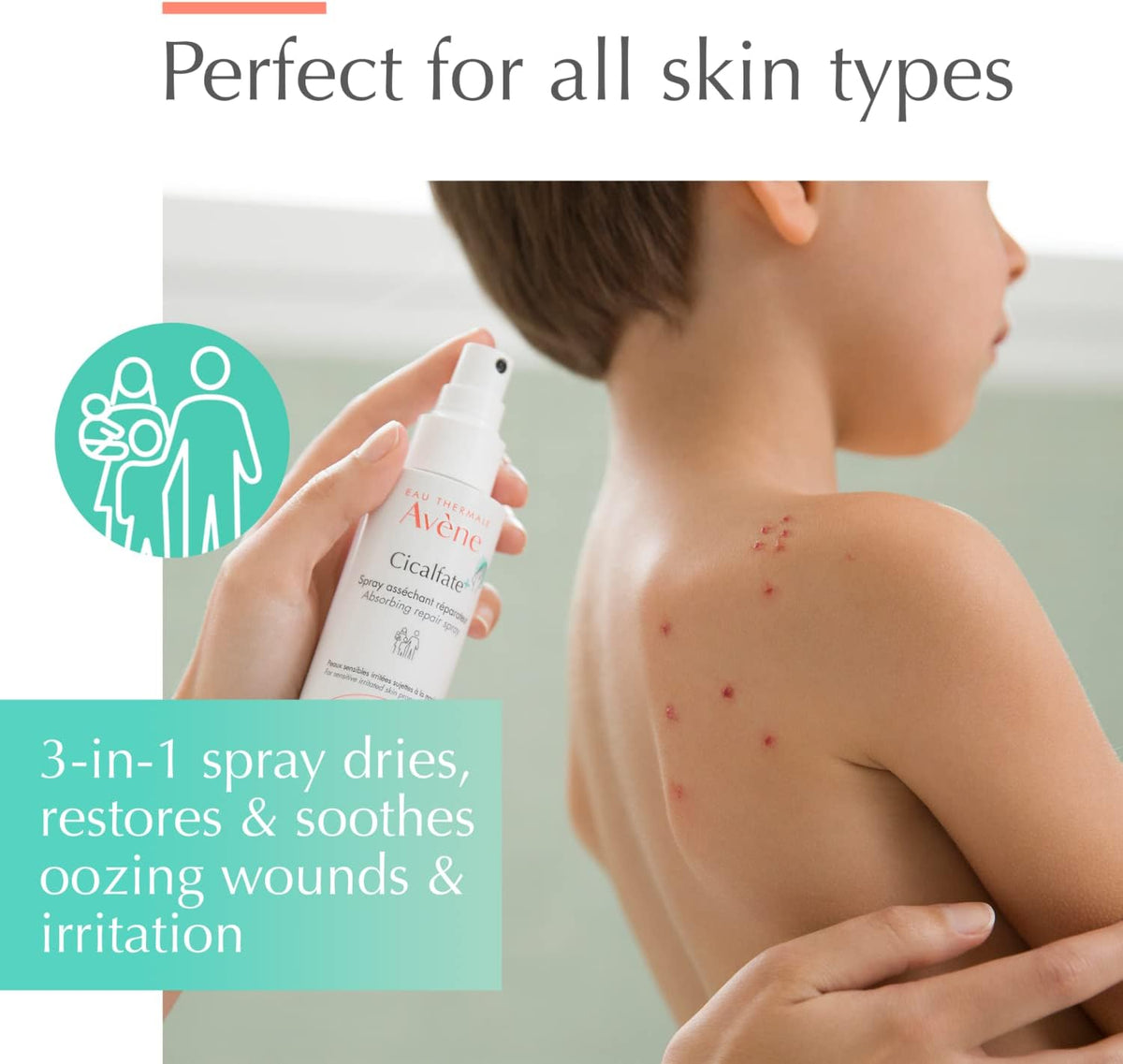 Avène Cicalfate+ repair spray application spray nozzle detail
