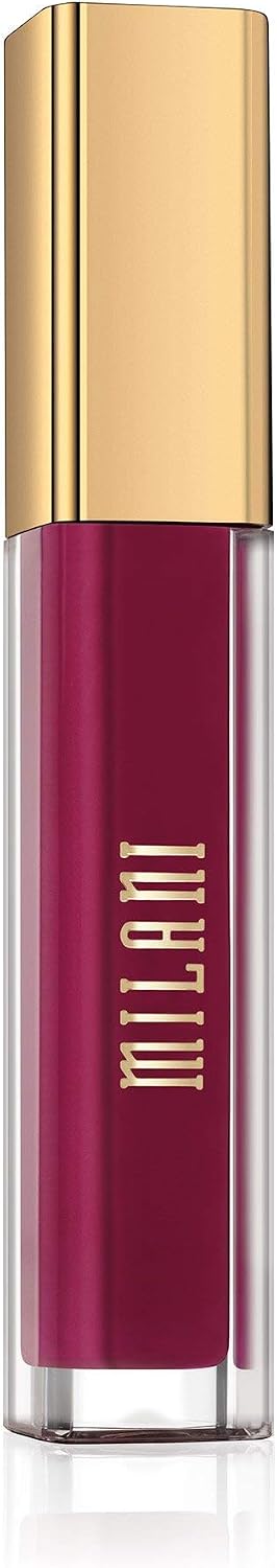 Milani imported liquid lipstick Plush neutral mauve shade cosmetic display