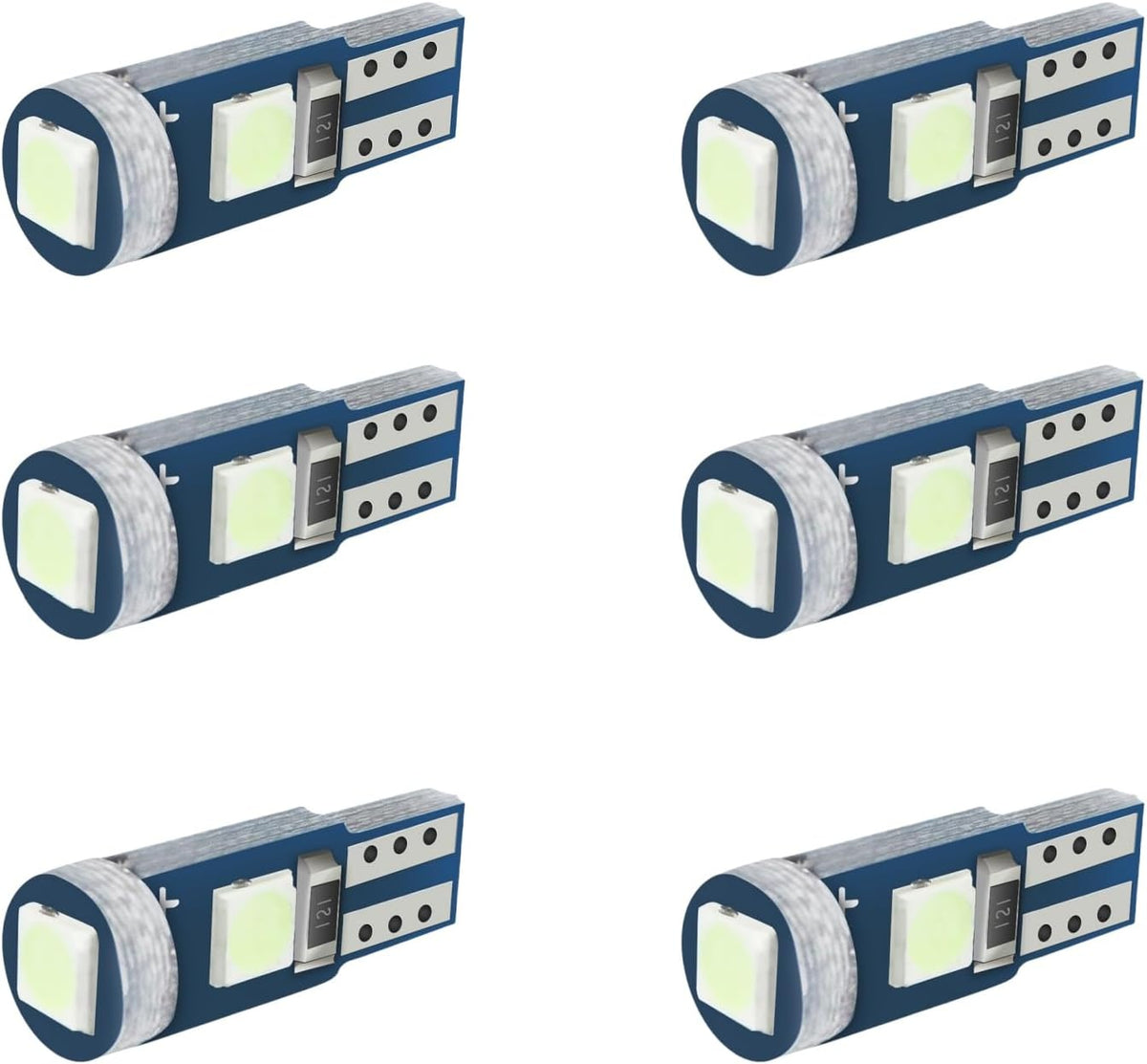 WLJH Red T5 74 LED Bulb Mini Wedge for Instrument Cluster Panel, Canbus | 3030 SMD, Fits 73 17 18 27 37 2721, Dimmable, No Soldering, Long Lifespan, Dash Light, Gauge Cluster, Gear Shifter, 6-Pack - Image 14