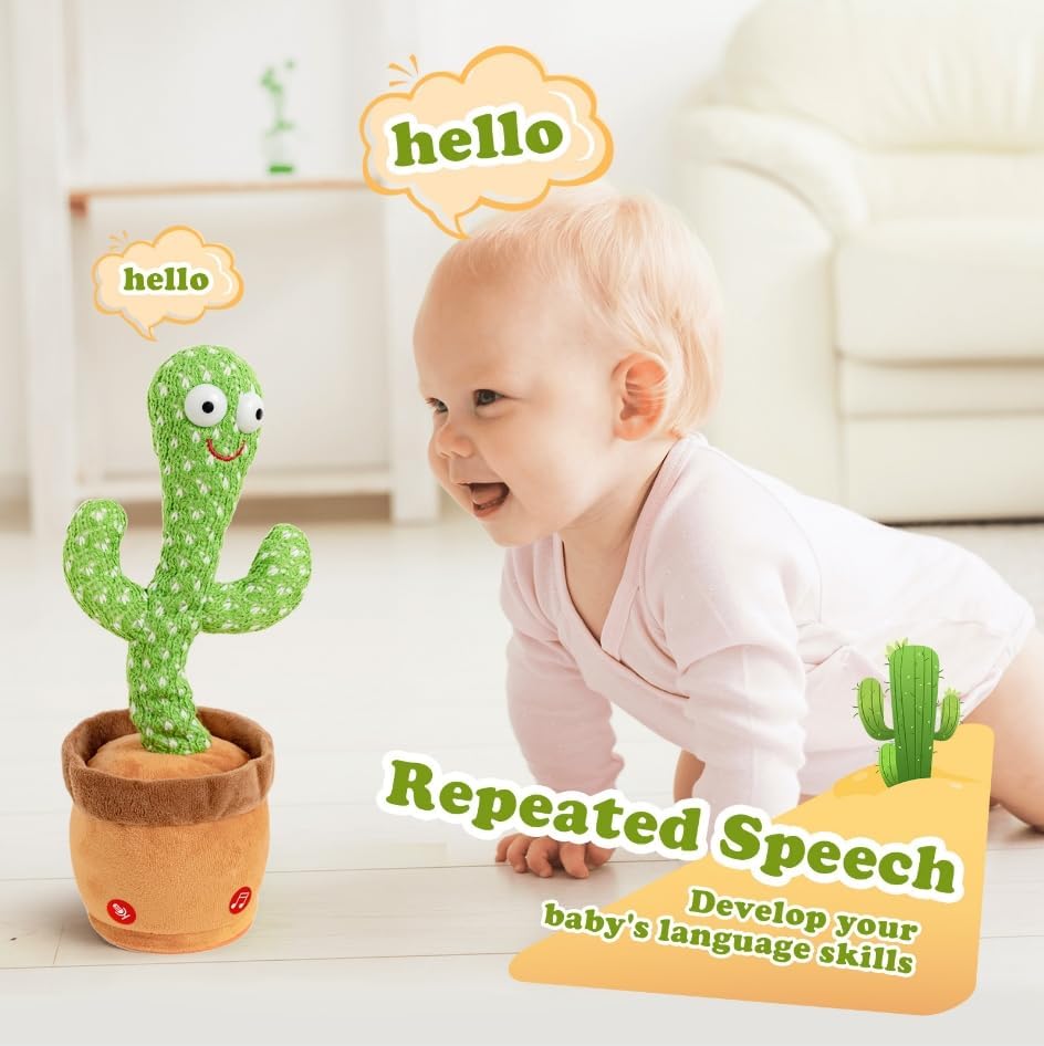 Ymltp interactive dancing cactus toy for toddlers