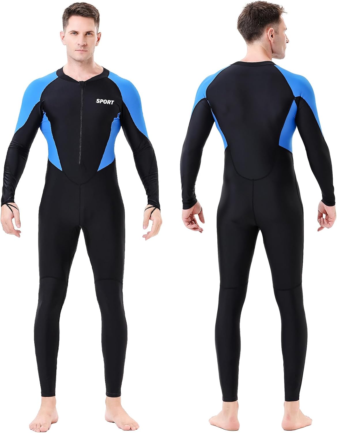 Dive Skins Women Men Suit Thin Full Body Swimsuit for Surfing Swim | One Piece Rash Guard Quick Dry UV Protection 1mm Swimwear for Family Beach Trip Snorkel Scuba Kayak Canoeing Water Sport - Image 10