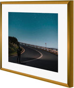 Frametory picture frame holding an 8.5x11 document with mat