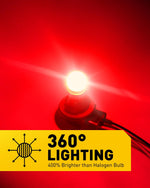 Auxito 3157 replacement bulbs side profile