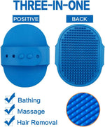 Soothing massage rubber comb for cats and dogs de-shedding action