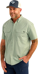 HUK men's next level fishing shirt front view
