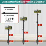 JEBUTU photography stand showing close up of the heavy duty C-clamp