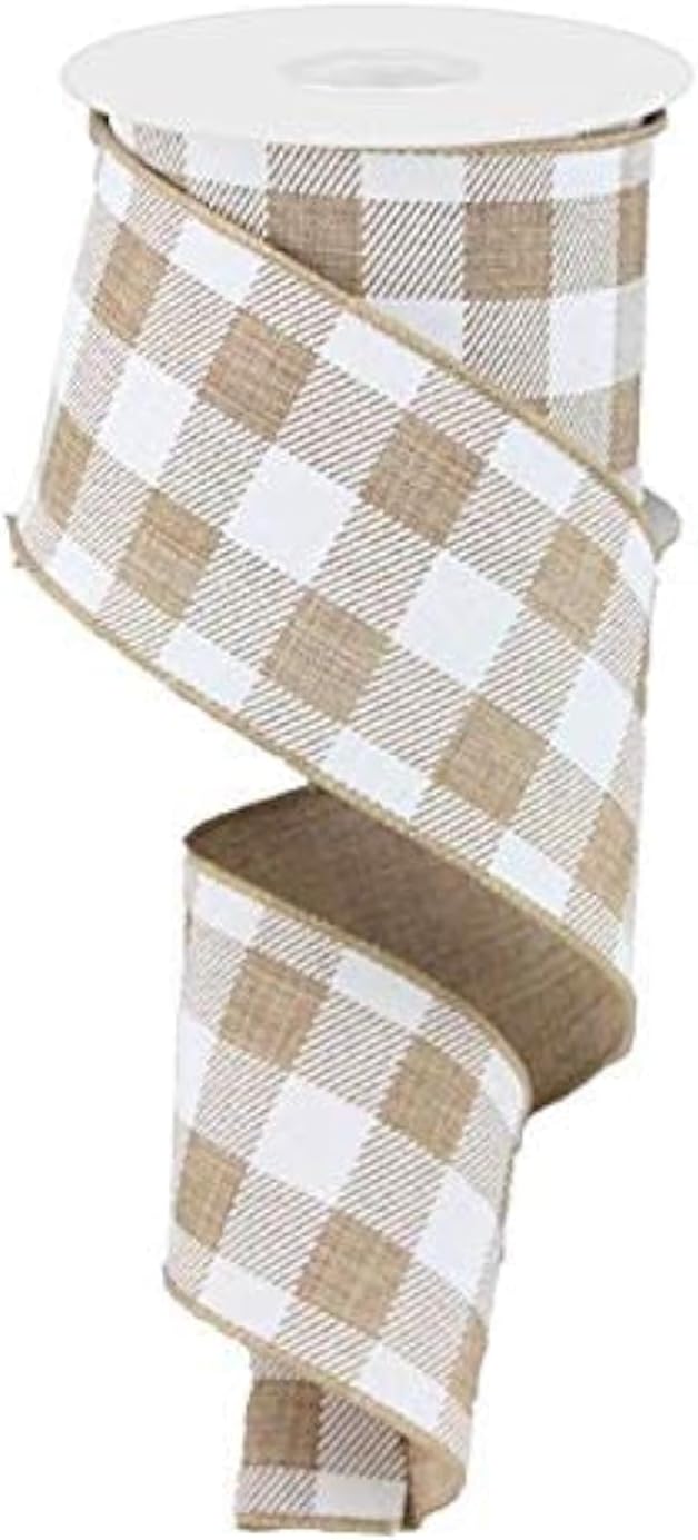 Wired edge ribbon styled for seasonal wreath making and home decor
