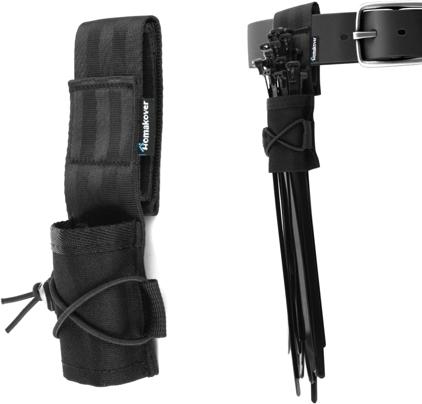 Homakover zip tie organizer front view heavy duty cable holder