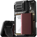 VRS DESIGN Damda Glide DuoGuard for iPhone 16 Pro Max Phone Case (2024), Premium Sturdy Fully Covered Camera Lens Protection Cover Card Holder Wallet Case (Camo Navy) - Image 10