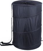 Battoo collapsible laundry basket front view in navy blue