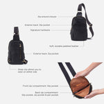 HOBO Cass Sling lifestyle view with guitar strap