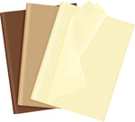 DIY craft application of festive tissue paper