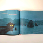 Close-up shot of the book binding and paper quality