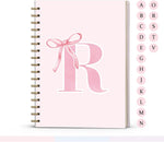 Pink Cute Bow Journal Spiral Notebook for Girls, 5.5 x 8.3 Inch | Initial M School Journal Diary Gifts for Teen Girl Kids, Personalized Gifts for Women, Pink Bow Hardcover Spiral Notebook - Image 10