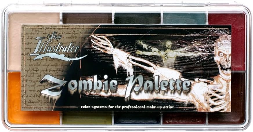 Skin Illustrator Zombie Makeup Palette front view professional makeup