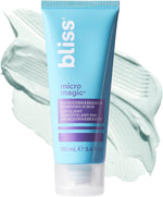 Bliss Fab Foaming 2 in 1 cleanser lathering into a gentle foam for deep pore cleansing.