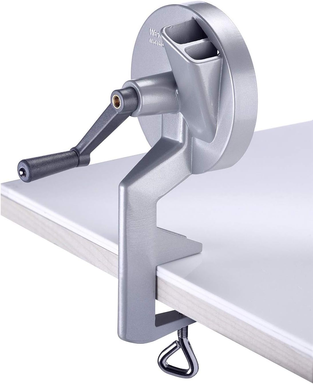 Westmark Rotary Bean Slicer with 3 Hardened and Sharpened Stainless Steel Knives, White - Image 1