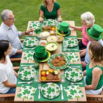 St Patricks Day festive disposable paper napkins detail