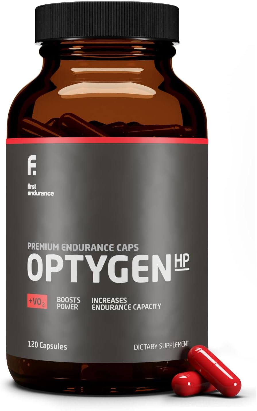 First Endurance OptygenHP supplement bottle front view