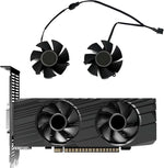 KIKIFAN FS1250-S2053A graphics card cooling fan replacement front view displaying plastic blades