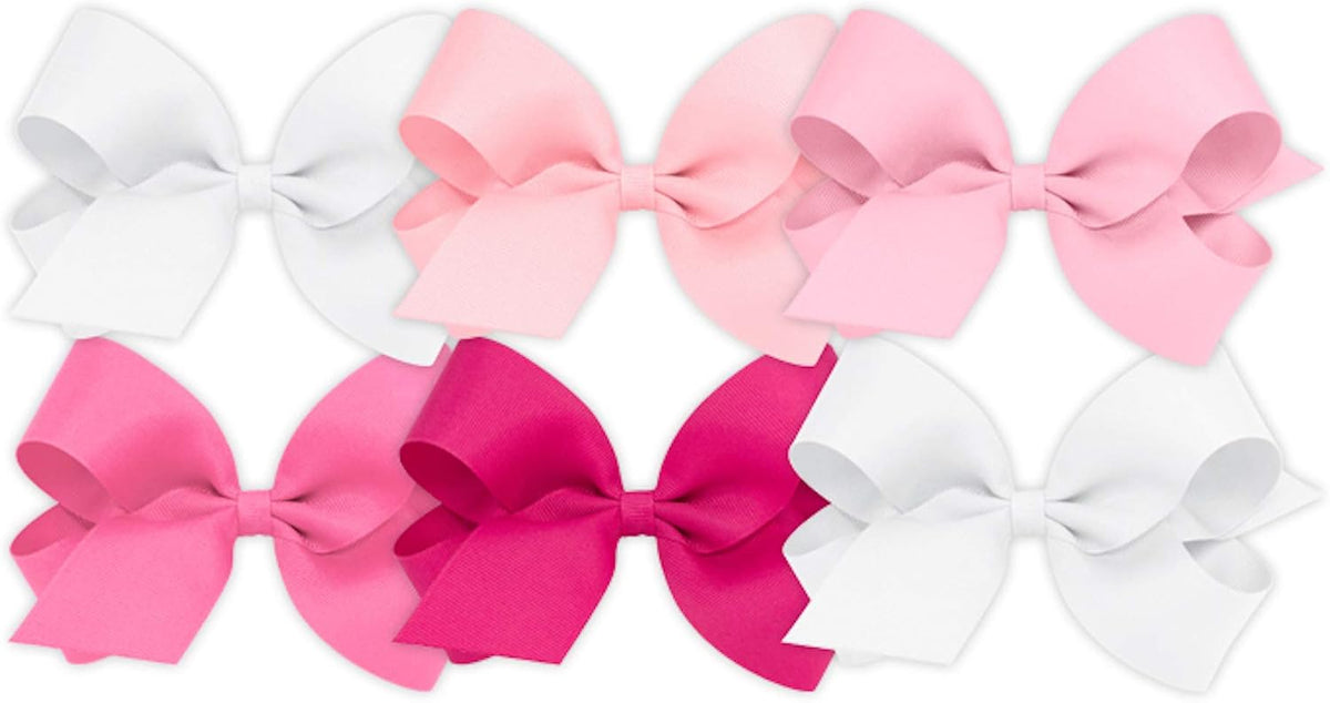Wee Ones girls classic hair bow set lifestyle angle