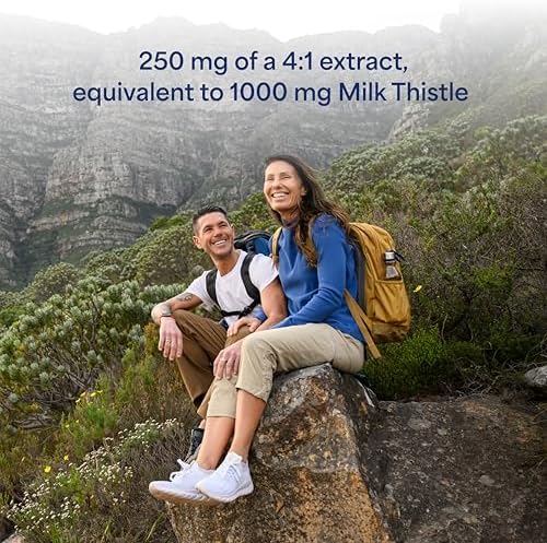 Puritan's Pride milk thistle extract package side angle view